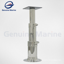 Pedestal de mesa de triple etapa de silla de barco marino de acero inoxidable ajustable marino genuino